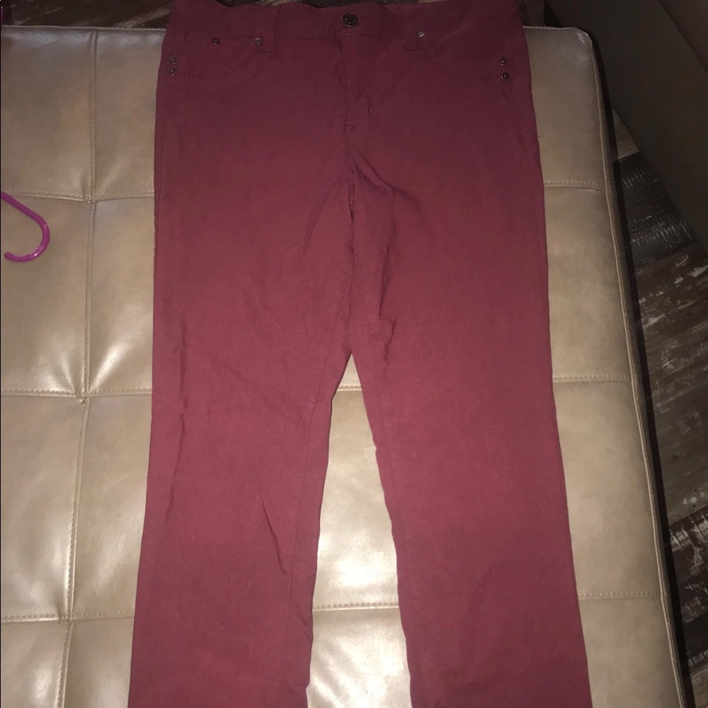 Rue 21 Red Skinny Jeans.